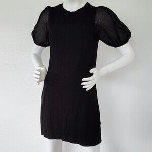 Sanctuary Baby doll A line Dreamstate Dress Black Gothic Lolita Cottagecore XS